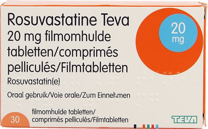 Rosuvastatine Teva 20mg Filmomh Tabl 30 1