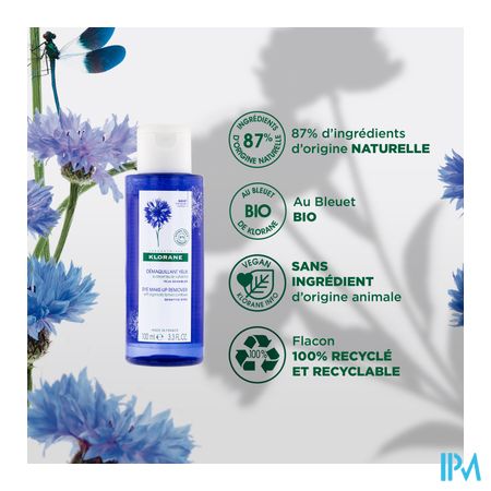 Klorane Visage Bleuet Demaquillant Yeux 100ml 4