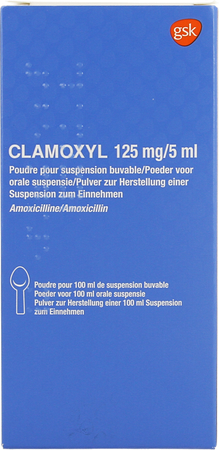 Clamoxyl 125mg/5ml Pdr Voor Siroop 25mg/ml Fl100ml 1