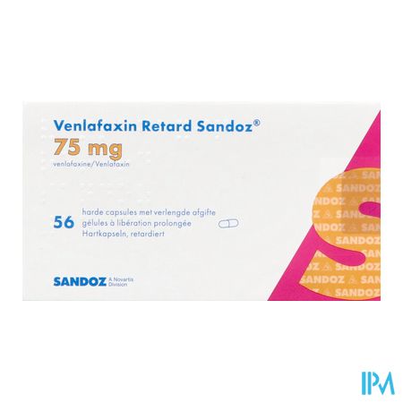 Venlafaxin Retard Sandoz 75,0mg Verl.afg. Caps 56 1