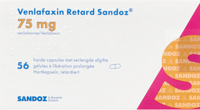 Venlafaxin Retard Sandoz 75,0mg Verl.afg. Caps 56 1