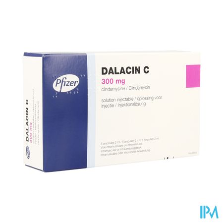 Dalacin C  300 mg/2 ml sol. inj. i.m./i.v. amp. 5 x 2 ml