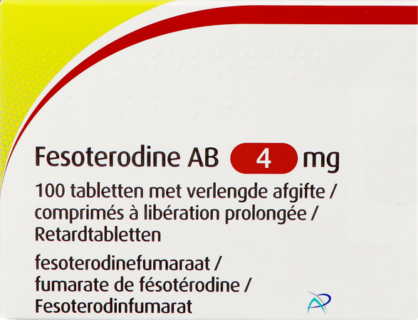 Fesoterodine Ab 4mg Verlengde Afgifte Tabl 100 1