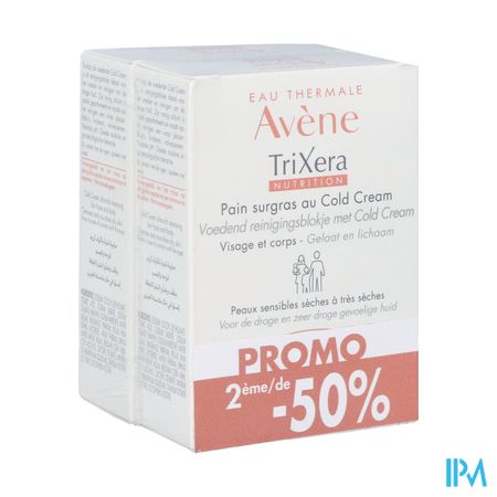 Avene Trixera Nutrition Reinig. Blok Duo 2x100g