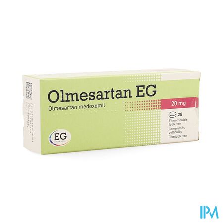 Olmesartan EG 20Mg Filmomh Tabl  28 X 20Mg