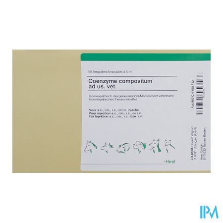 Coenzyme Compositum Ad Us.vet Amp 50x5,0ml 1
