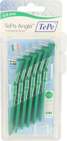 Tepe Angle Interdental Ragers Green 0,8mm 6 154660 3