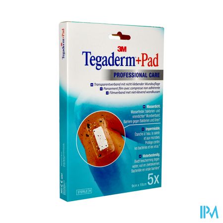 Tegaderm + Pad 3m Transp Steril 9cmx10cm 5 3586p