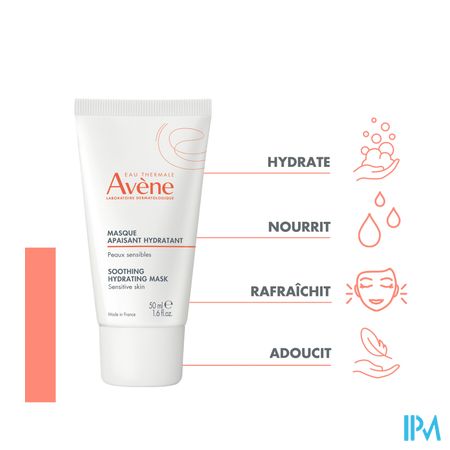 Avene Essentiels Verzacht. Hydraterend Masker 50ml 7