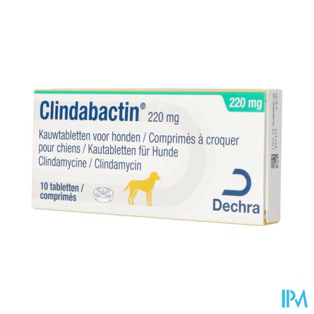 Clindabactin 220mg Kauwtabletten Honden Katten 10 1