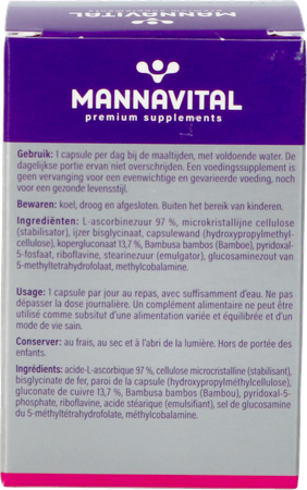 Mannavital Fer Platinum V-caps 60 6
