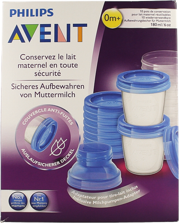 Philips Avent Via Natural Moedermelk Bewaarbekerset SCF618/10 4