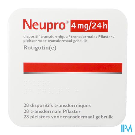 Neupro 4mg/24u transderm. pleister (28) 4