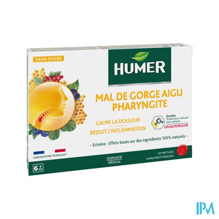 Humer Faryngitis Rood Fruit Past 20