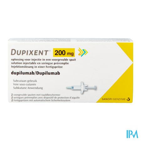 Dupixent 200mg Sol Inj Ser Preremplie 1x2 200mg 1