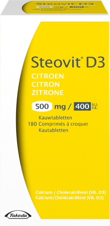 Steovit D3 Citron 500mg/400ui Comp Croq. 180 Flac 4