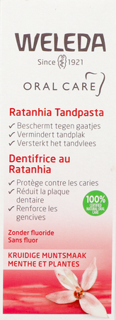 Weleda Tandpasta Ratanhia Roos 75ml 4