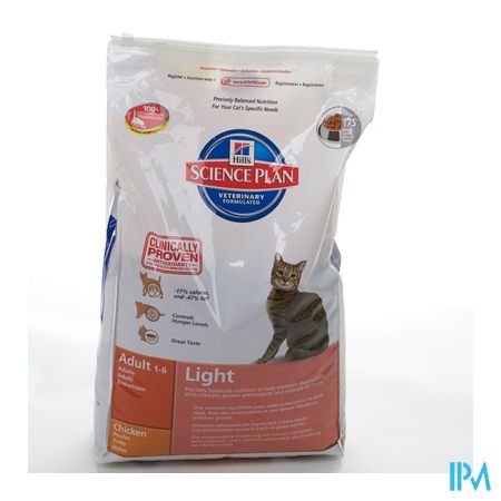 Hills Sc.plan Feline Light Adult Chick.10kg 4216m 1