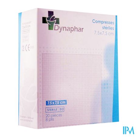 Dynaphar Compresse 8pl 7,5x 7,5cm 20 35203 2
