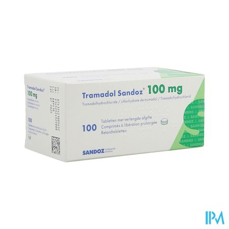 Tramadol 100 Sandoz Tabl Verl Afgifte 100 X 100mg