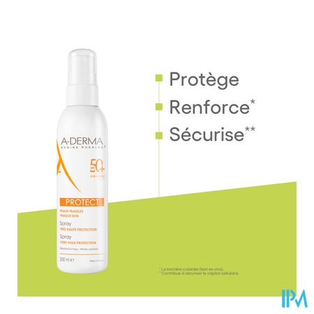 Aderma Protect Spray Spf50+ 200ml 9