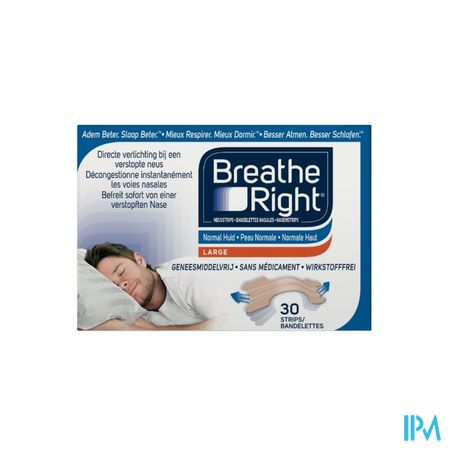 Breathe Right Tan Large 30 Pack