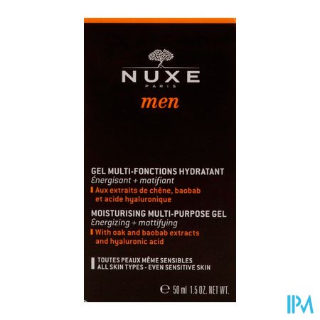 Nuxe Men Gel Hydraterende Multifunct. Pompfl 50ml