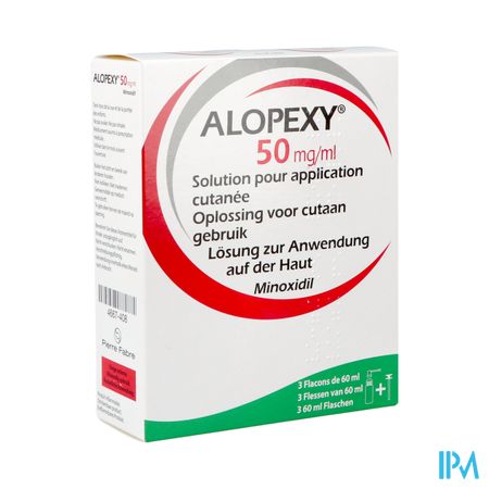 Alopexy Pi Pharma 50mg/ml Opl Cutaan Fl 3x60ml Pip