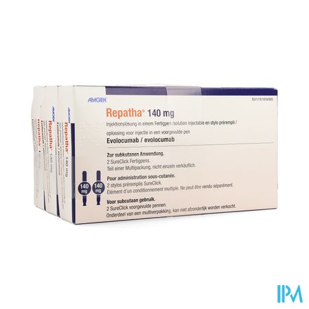 Repatha 140mg Opl Inj Voorgevulde Pen 3x2