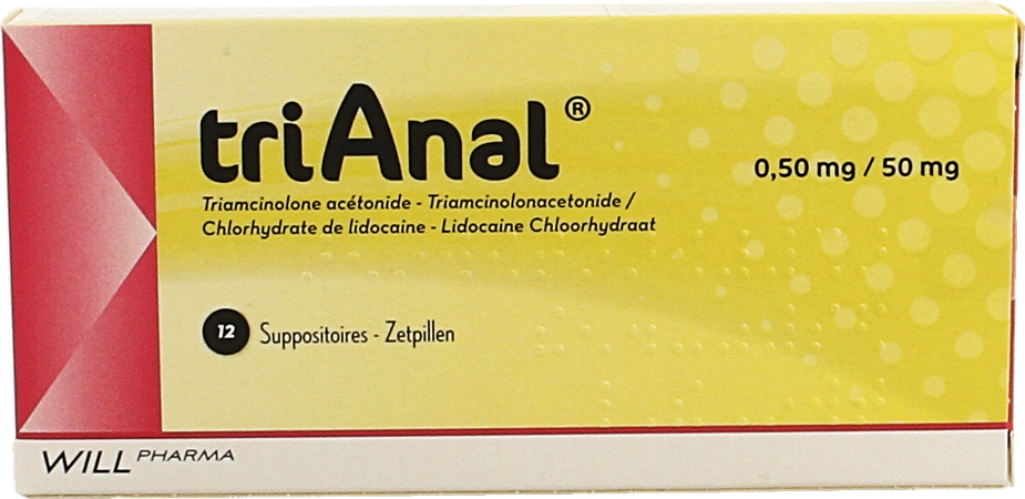 Trianal 0,50mg/50mg Suppo 12 2