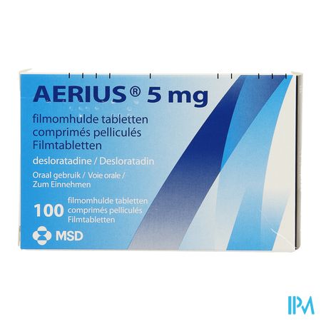 Aerius 5mg Comp Pell 100 X 5mg 3