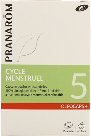 Oleocaps+ Bio 5 Menstruatie Caps 30 3