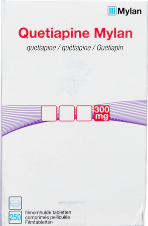 Quetiapine Mylan 300mg Comp Pell 250 Fl Hdpe 1