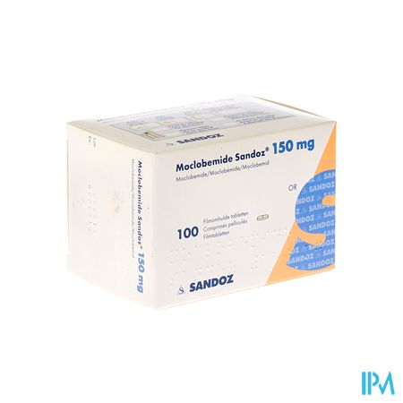 Moclobemide Sandoz 150mg Comp Pell 100