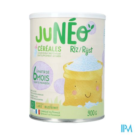 Juneo Riz Cereales + Complement Proteinique 900g