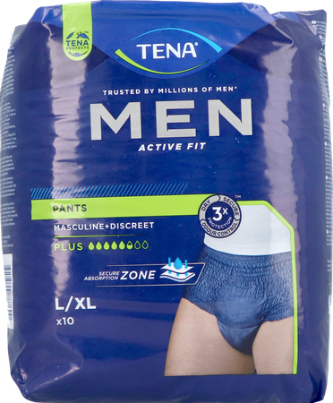 Tena Men Active Fit Pants Plus Blauw l/xl10 772610 2