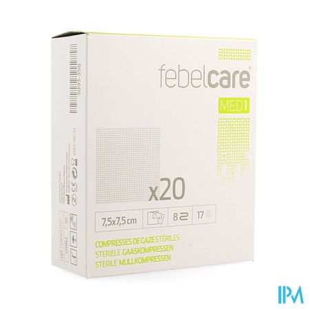 Febelcare Med1 Compresse Gaze Ster. 7,5x7,5cm 20x1