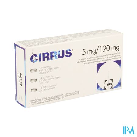 Cirrus 5mg/120mg Impexeco Comp Verl.afgifte 14 Pip