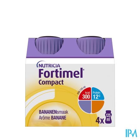 Fortimel Compact Banaan Flesjes 4x125 ml