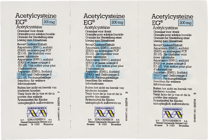 Acetylcysteine EG Sach 30X200Mg 3