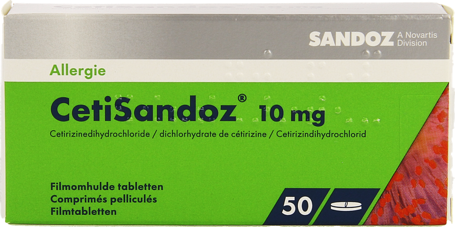 Cetisandoz Sandoz Comp 50 X 10mg 7