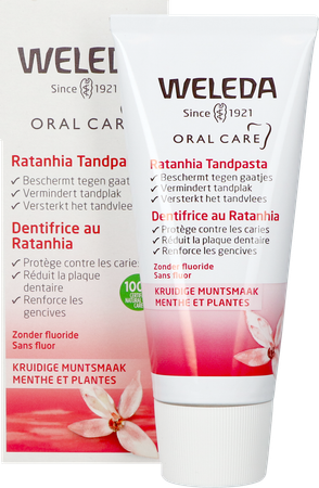 Weleda Tandpasta Ratanhia Roos 75ml 11