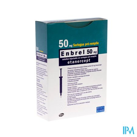 Enbrel 50mg Sol Inj Seringue Preremplie 4 X 1ml 2