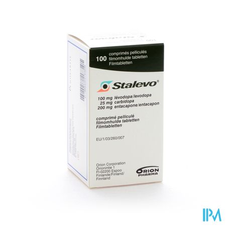 Stalevo 100mg/25,0mg/200mg Filmomh Tabl 100 Fles