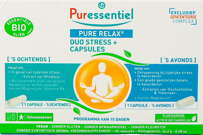 Puressentiel Pure Relax Duo Stress Caps 30 1