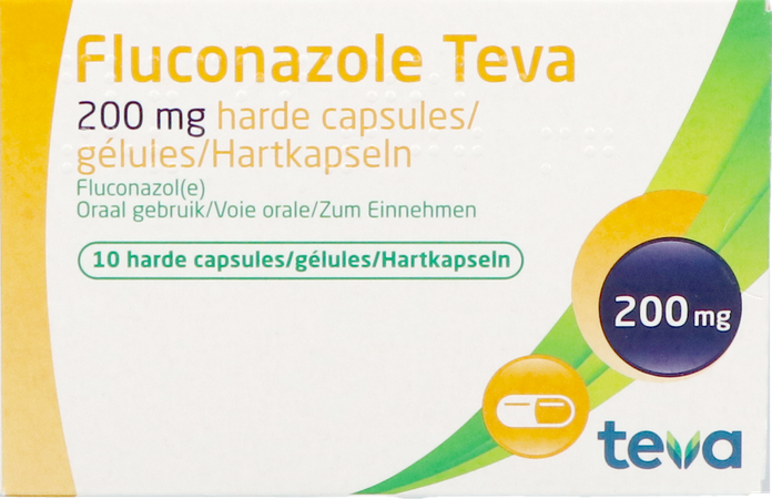Fluconazole Teva Caps 10 X 200mg 1