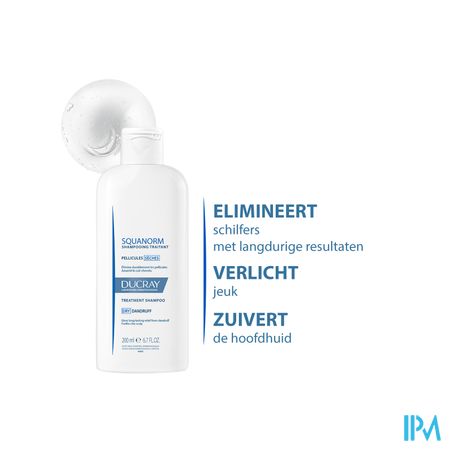 Ducray Squanorm Sh Droge Schilfers 200ml 18