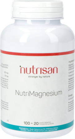 Nutrimagnesium Tabl 100 + Tabl 20 Gratis Nutrisan 10
