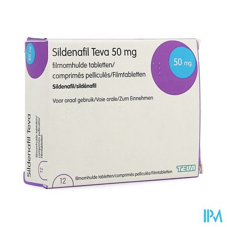 Sildenafil Teva 50mg Filmomh Tabl 12 X 50mg Pip