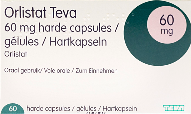 Orlistat Teva Caps Dure 60 X 60mg 6